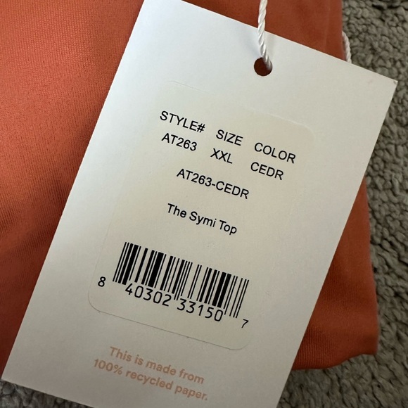 Andie Swim The Symi Top in Cedar Size XXL Sustainable Bikini Top Plus Size - Picture 4 of 8